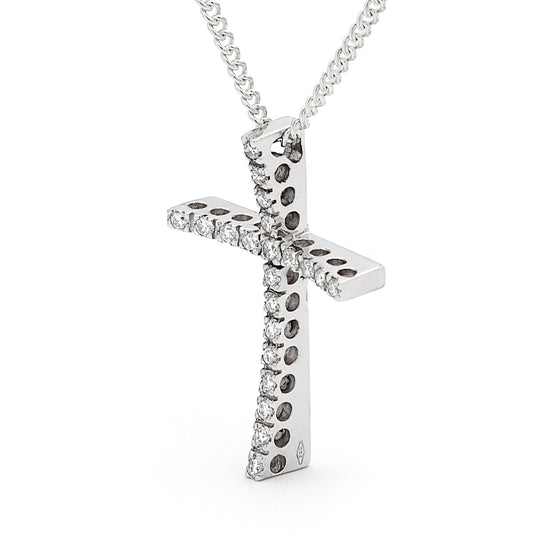 Diamond claw set slider cross