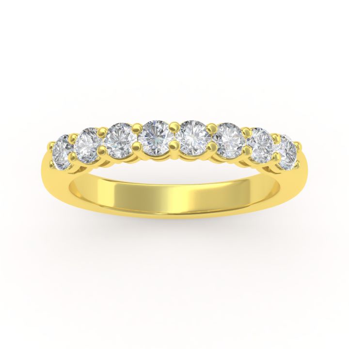 18ct yellow gold Round Lab Grown Diamond ring