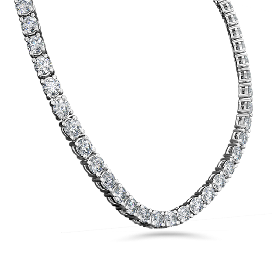 18ct white gold Lab Grown Diamond Tennis Necklace