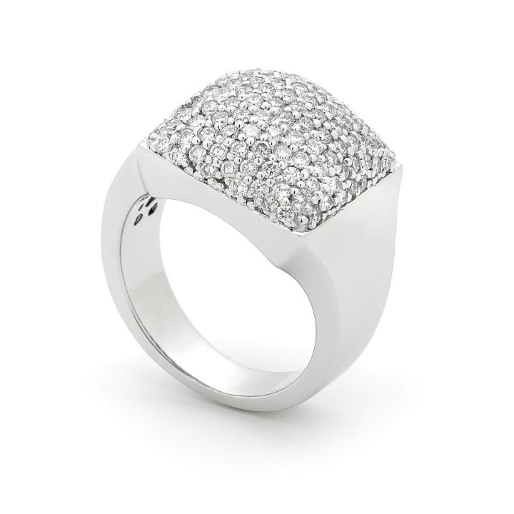 Dazzling Pave Diamond Dress Ring