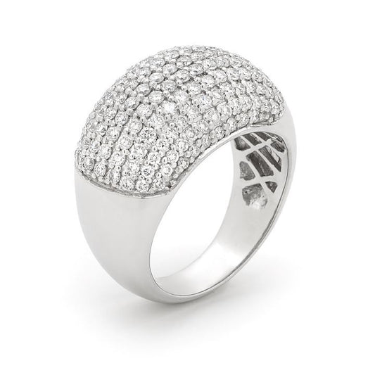 Pave Dome Lab Grown Diamond Ring