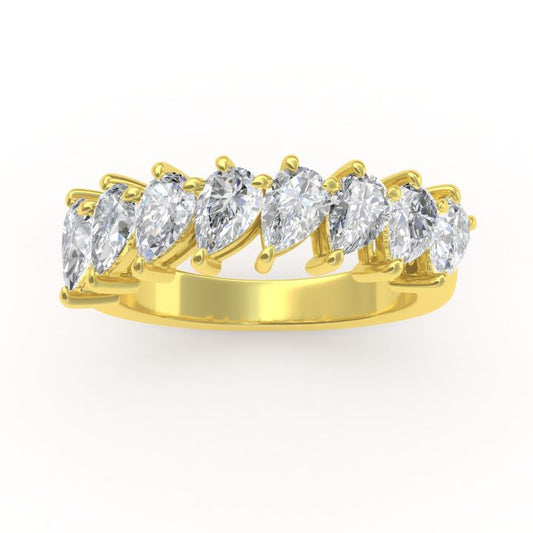 18ct white gold Pear Lab Grown Diamond ring
