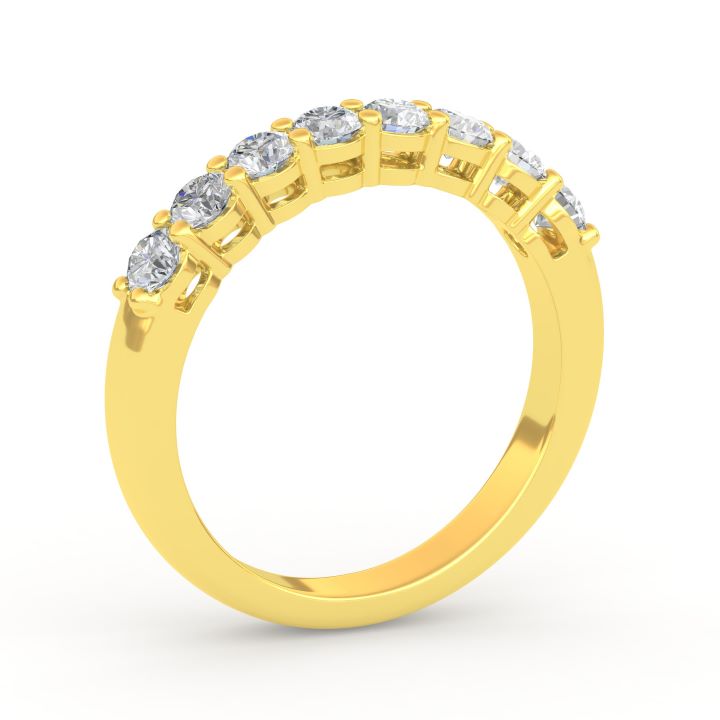 18ct yellow gold Round Lab Grown Diamond ring