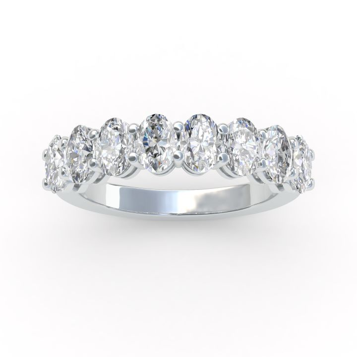 18ct white gold Oval Lab Grown Diamond ring