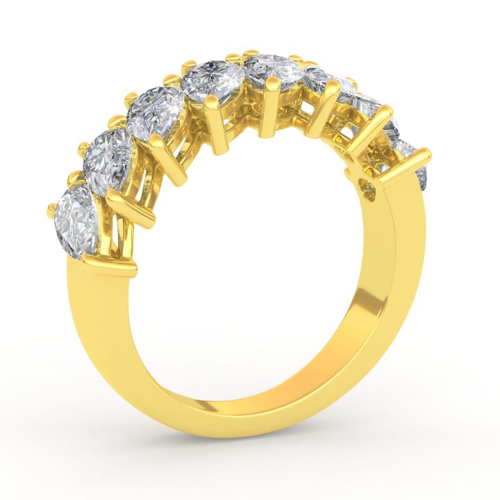 18ct white gold Pear Lab Grown Diamond ring